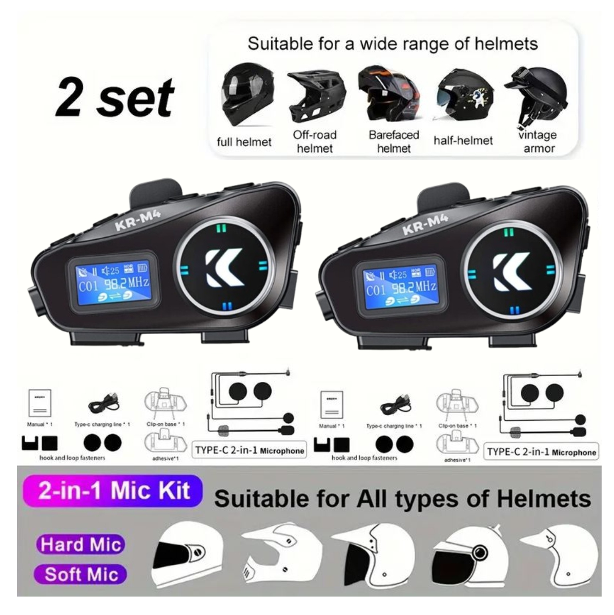 Miniatura 2 de Intercomunicador M4 COMBO 2 UNIDADES